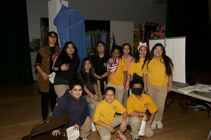 Theater group posing w Dr Kovacic